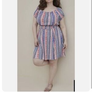 Torrid off the shoulder Summer dress